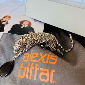 Alexis Bittar Siyabona Gunmetal Panther Pin/Brooch